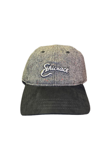 Ethicrace Fleck Suede Brim/Leather Strap Hat (Gray)