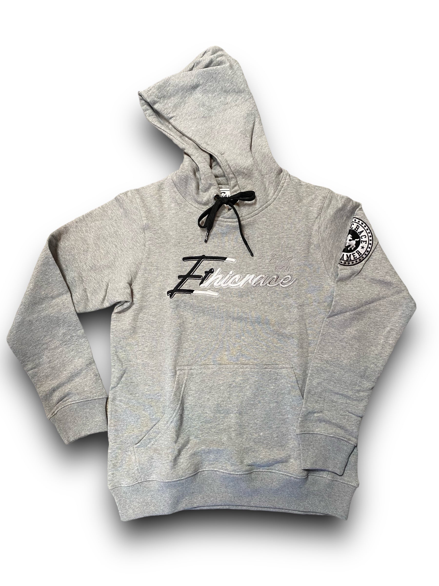 Mens Ethicrace Draw Hoody Gray/Black