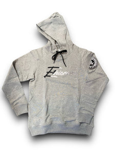 Mens Ethicrace Draw Hoody Gray/Black