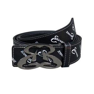 Ethicrace Print Gun Metal Leather Belt