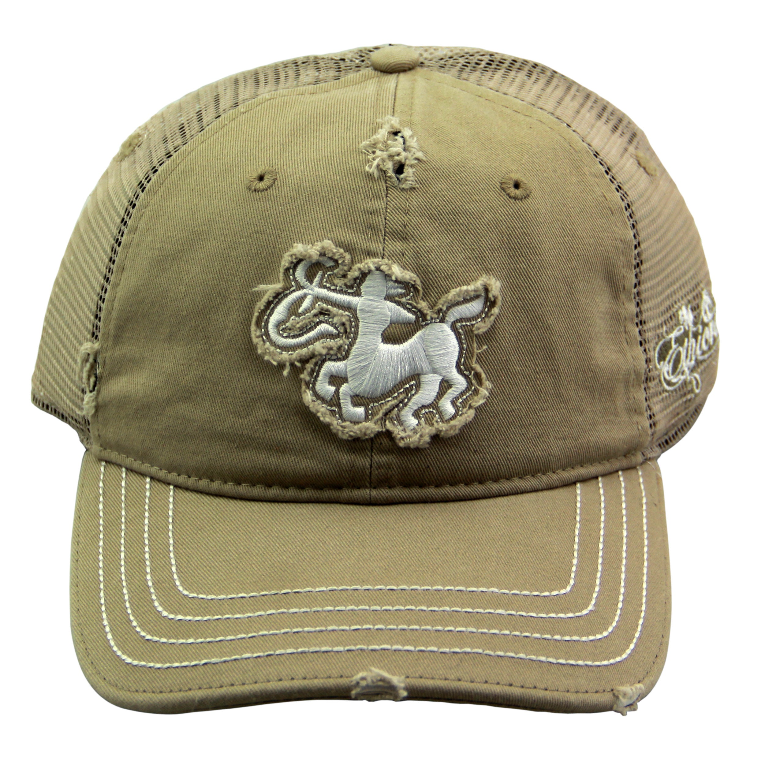 Ethicrace Tan Natural Dad Hat With Leather Strap