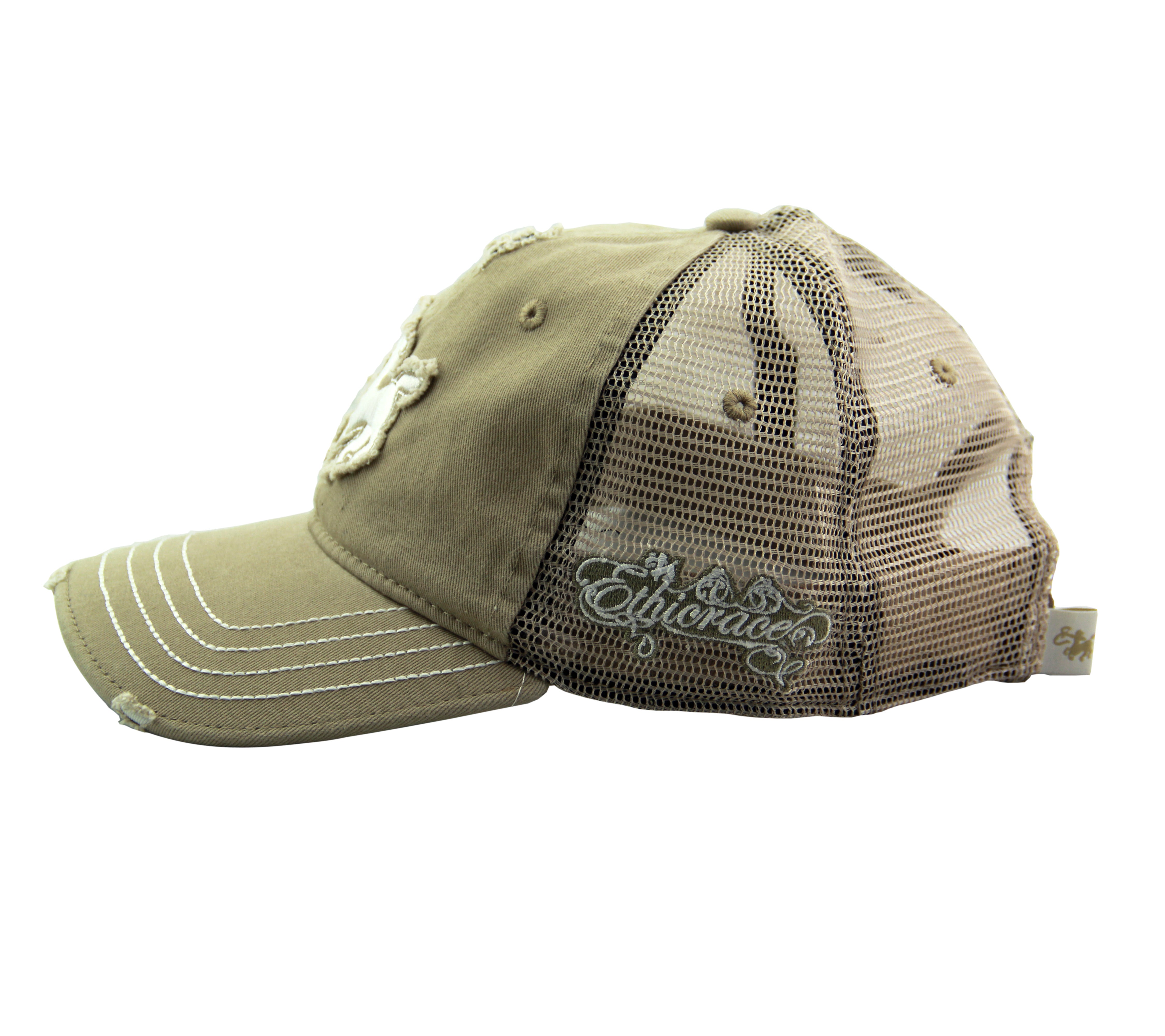 Ethicrace Tan Natural Dad Hat With Leather Strap