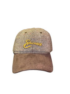 Ethicrace Fleck Suede Brim/Leather Strap Hat (Brown)