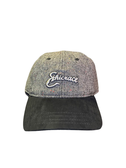 Ethicrace Fleck Suede Brim/Leather Strap Hat (Gray)