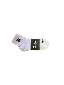 Ethicrace Low Cut White 3/4 Ankle Socks