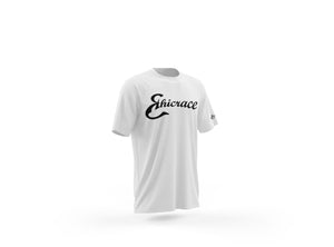Ethicrace Cursive Logo Shirt for Men (White/Black)
