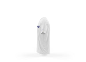 Ethicrace Cursive Logo Shirt for Men (White/Navy)