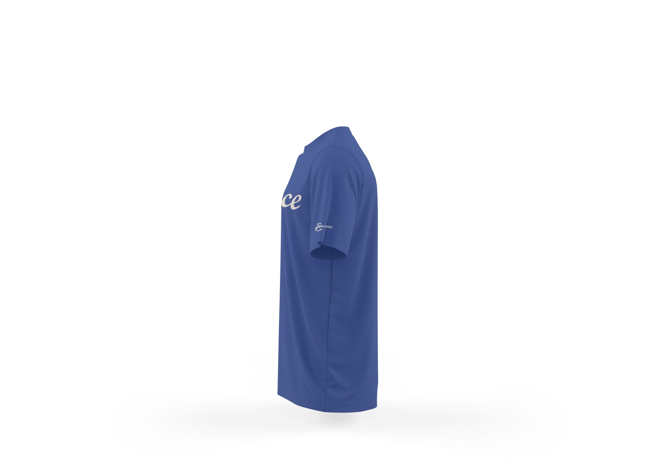 Ethicrace Cursive Logo Shirt for Men (Royal Blue)